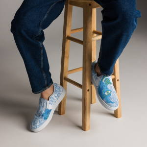 "Hiding" by Natarowei | Men's Slip-On Canvas Shoes