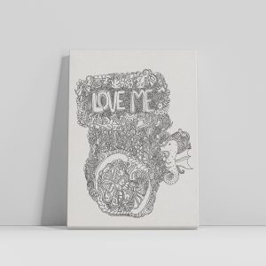 "Love Me" by Natarowei | Canvas Print